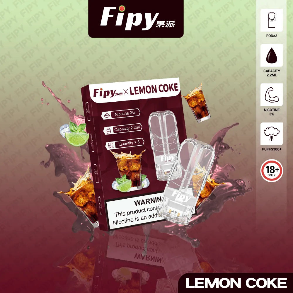【18種口味】FIPY果派電子煙煙彈買3盒送一盒多種口味選擇一代霧化彈-適用一代主機