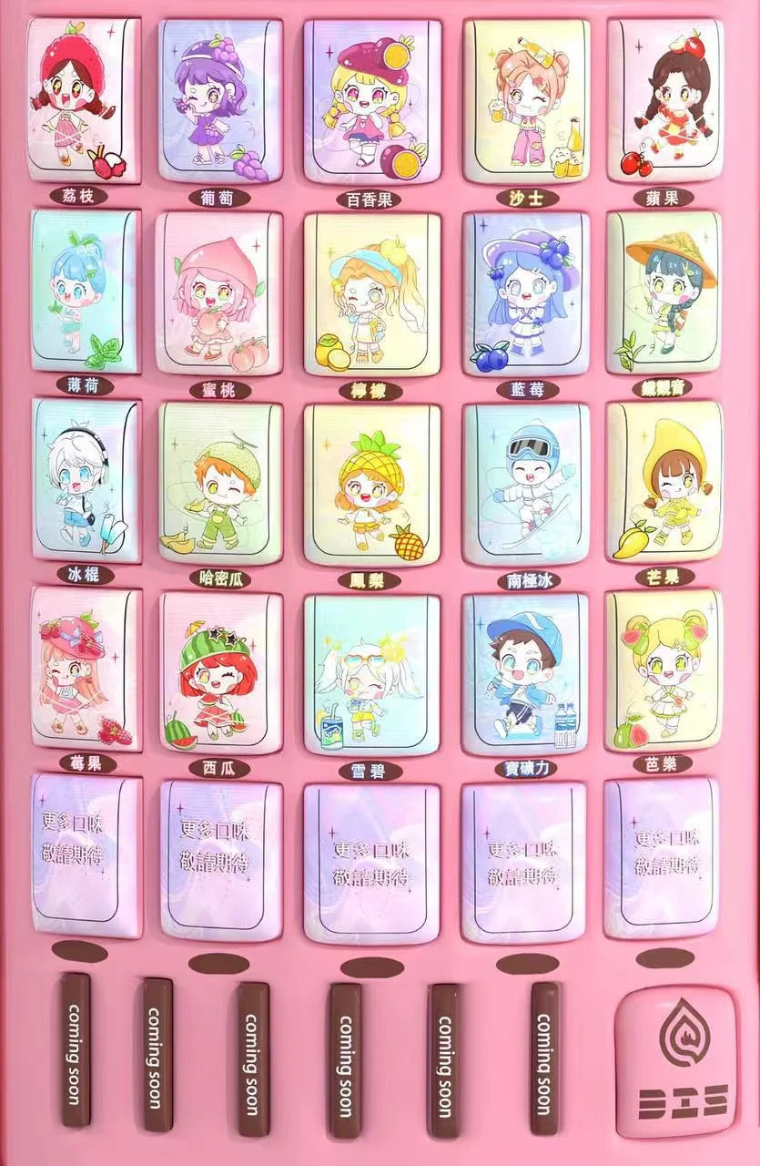 DIS 迪斯一代電子煙霧化彈|萌系卡通少女系列 20種口味 1盒3顆