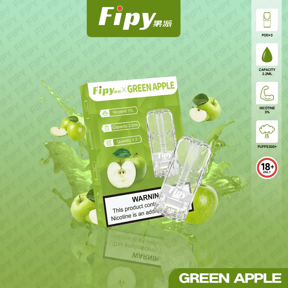 【18種口味】FIPY果派電子煙煙彈買3盒送一盒多種口味選擇一代霧化彈-適用一代主機